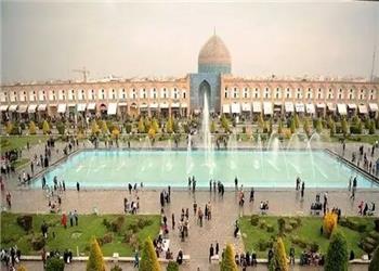 میدان نقشجهان اصفهان در زمان سلطنت شاه سلطان حسین صفوی